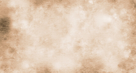 Texture of old brown paper with spots and streaks