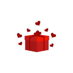 Illustration Vector Graphic of Love Gift Box. Perfect to use for Gift Store