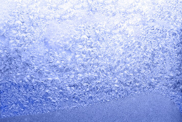 frost pattern on the window