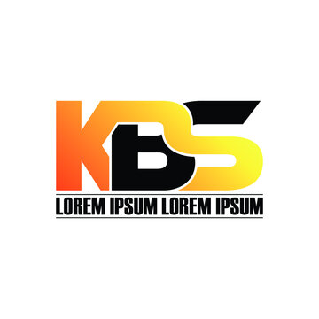 KBS letter monogram logo design vector