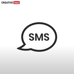 Sms Bubble icon vector eps 10