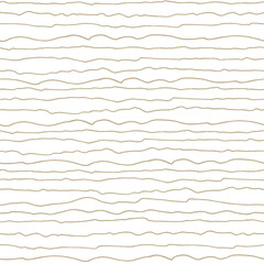 Seamless pattern with hand drawn wavy lines