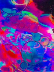 texturas de colores con aceite 