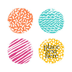 Funny color circles for design