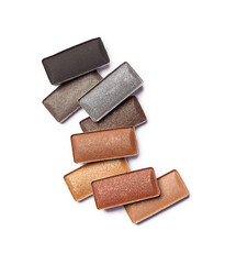 Eyeshadow isolated on white	