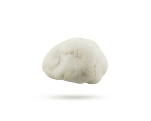 White stone on white background with clipping path for decorative design