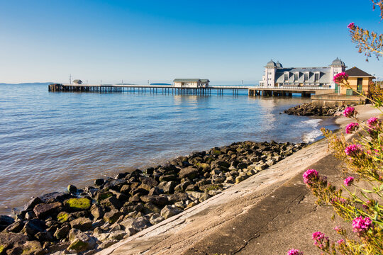 Penarth Waterfront with Penarth Pier in the Background