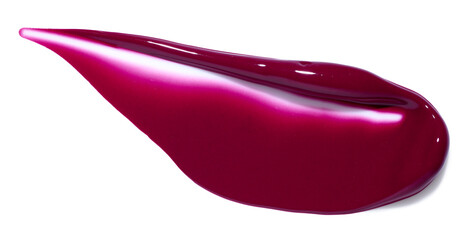 Lipstick stroke isolated on white background