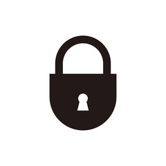 padlock icon vector illustration symbol