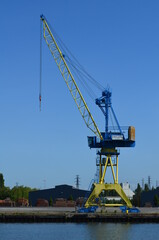 Le port de commerce de Caen. (Calvados - Normandie - France)