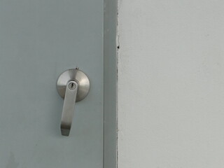 door handle on a door
