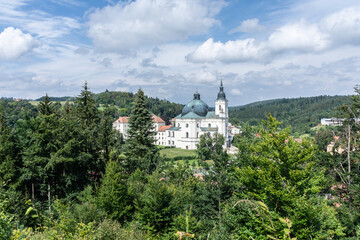 Fototapeta na wymiar Church of the Name of the Virgin Mary Krtiny Moravia Czech Republic