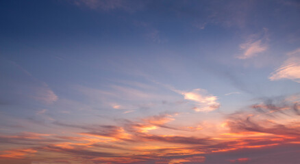 Fototapeta na wymiar Sunset sky 