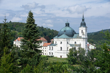 Fototapeta na wymiar Church of the Name of the Virgin Mary Krtiny Moravia Czech Republic