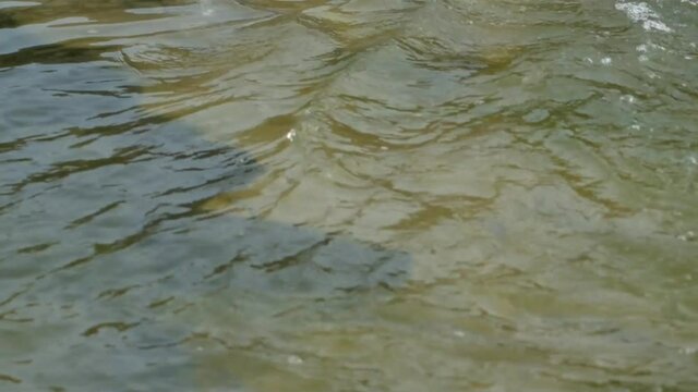 Detail of slight movement of water