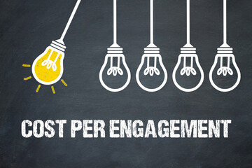 Fototapeta premium Cost per Engagement