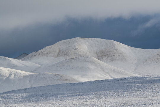 Mountain landscape with snow