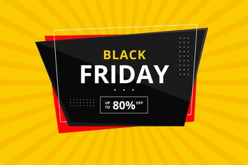 Black friday sale background banner poster. Discount poster flyer. social media instagram post template