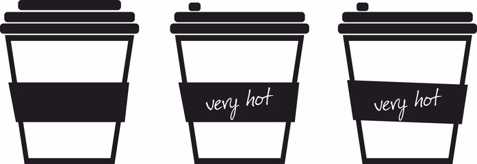 paper cup coffee graphic icon 