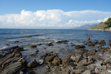 Bay of Trentova in Agropoli, Italy