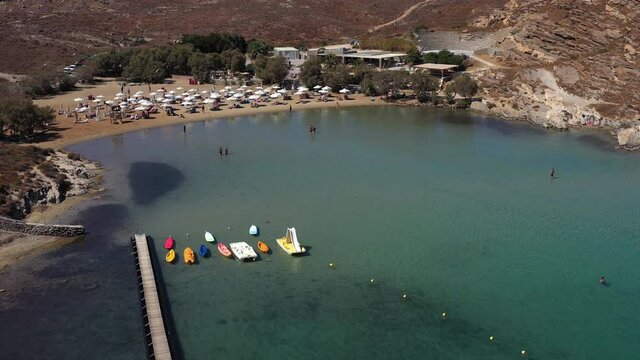Monastiri beach in Paros island of Greece