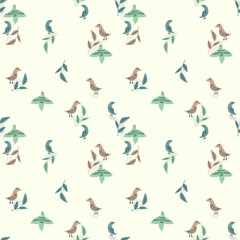 Seamless birds pattern