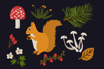 Forest objects set