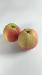 apples on a white background