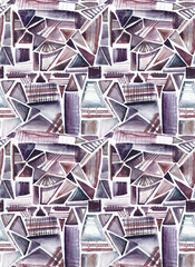 Abstract triangles seamless texture fashion pattern