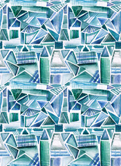 Abstract triangles seamless texture fashion pattern