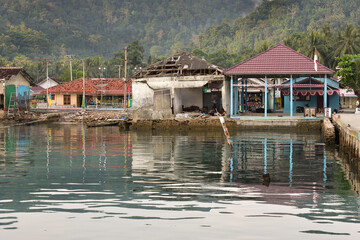 Obraz premium houses on the beach
