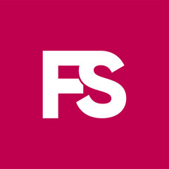 Monogram initials ps logo letters, overlapping conjunction couple p s letters, combination two intersection symbol for business card emblem