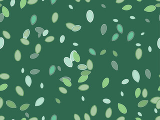 Pumpkin seeds seamless pattern. Healthy food with rich nutritional value. Background for wrapping paper, print, fabric and printing. Vector illustration