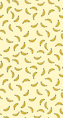 Banana pattern / pattern with yellow bananas / fruit pattern with yellow background