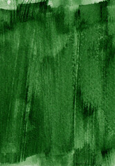 Watercolor green abstract background. Beautiful emerald texture. Hand drawn high resolution illustration for posters, postcards, prints, invitations and other design. 