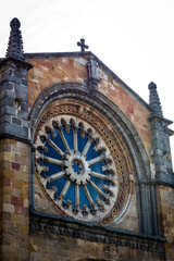Obraz premium The church of San Pedro is a Romanesque temple located in the Spanish city of Ávila.