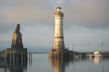 Leutchturm im Hafen Lindau