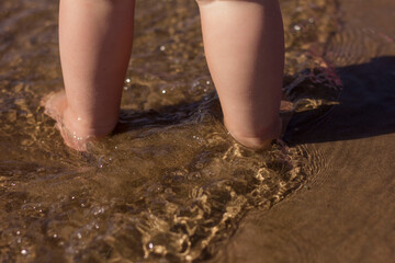 feet in water