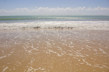 beautiful beach landscape on a very beautiful day