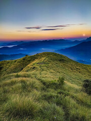 Fototapeta premium sunrise in the mountains
