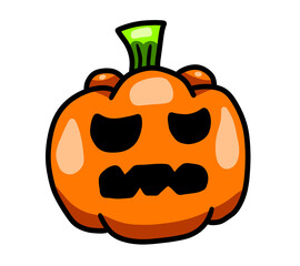 Creepy Stylized Halloween Pumpkin