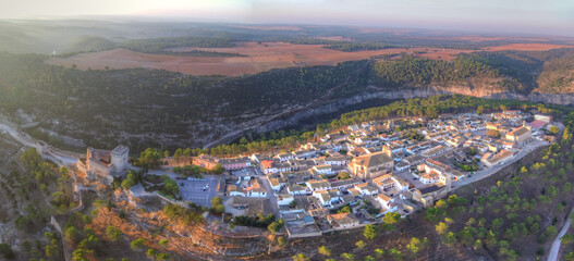 Alarcon, beautiful village of Cuenca,Spain. Aerial Drone Photo