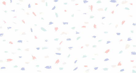 Pastel white Terrazzo pattern background, vector.