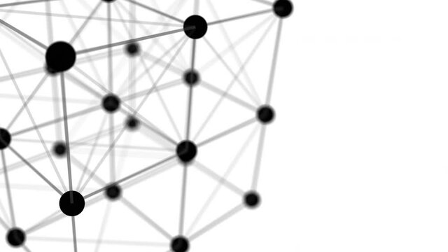 cubo, atomi, rotazione, 3d, molecole, struttura