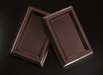 Chocolate melted in cream on background. Ready for package design Tasty / Path / Retouch