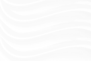 White cloth background abstract with soft waves.