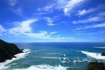 横浪黒潮ラインからの眺め　夏イメージ　（高知県）