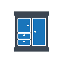 Wardrobe icon ( vector illustration )