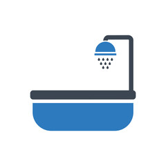 Bath tub icon ( vector illustration )