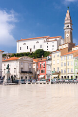 Tartini Square in Piran Slovenia